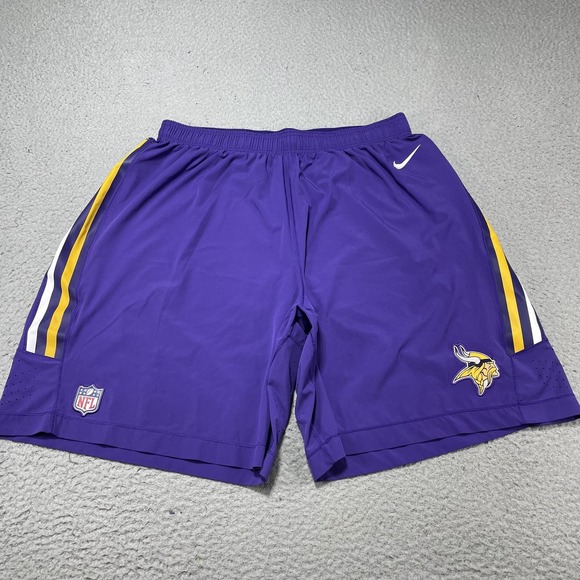 Minnesota Vikings Nike Harrison Phillips #97 Practice Worn Shorts Purple 3XL